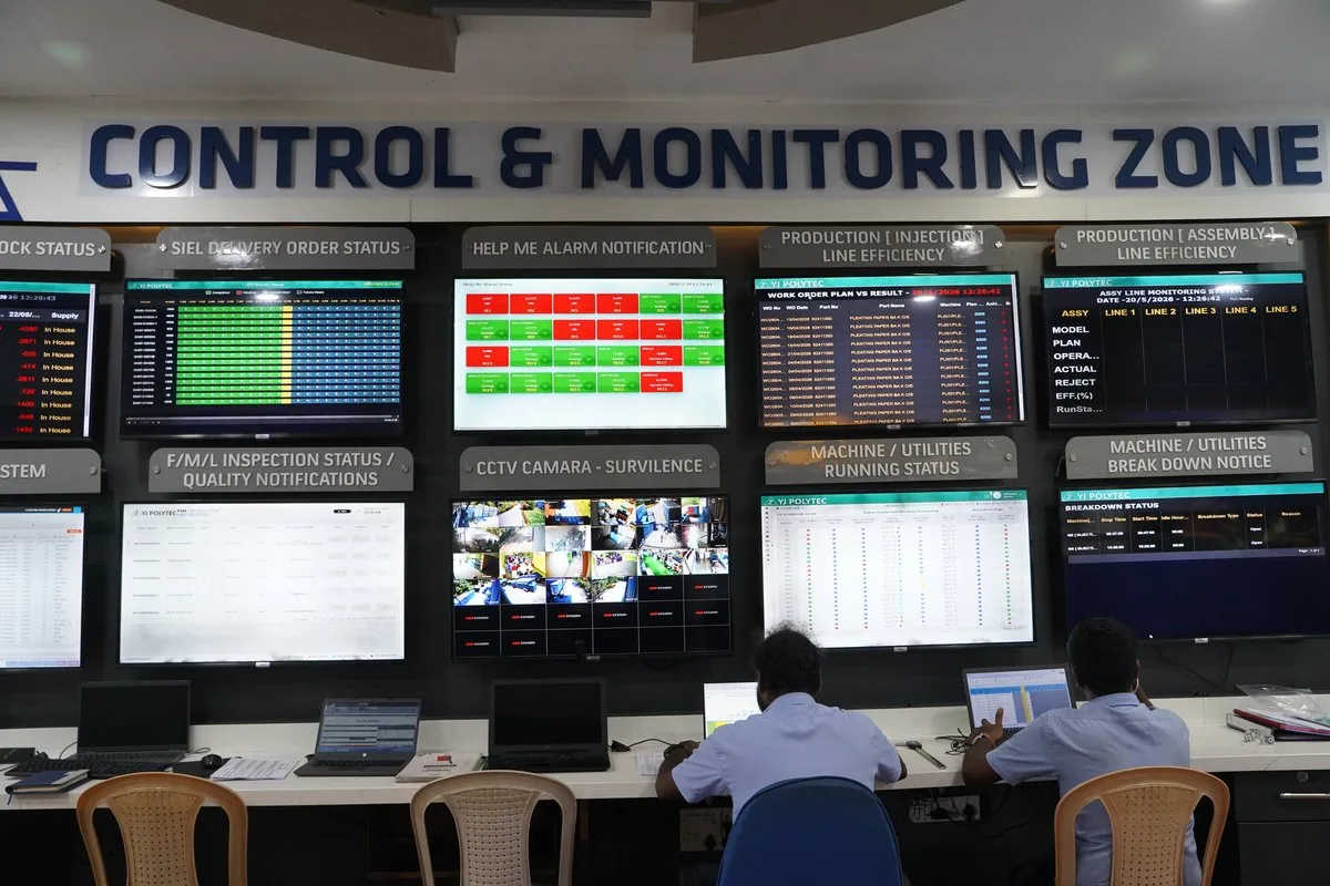 YJ Polytec control & monitoring zone, Sriperumbudur