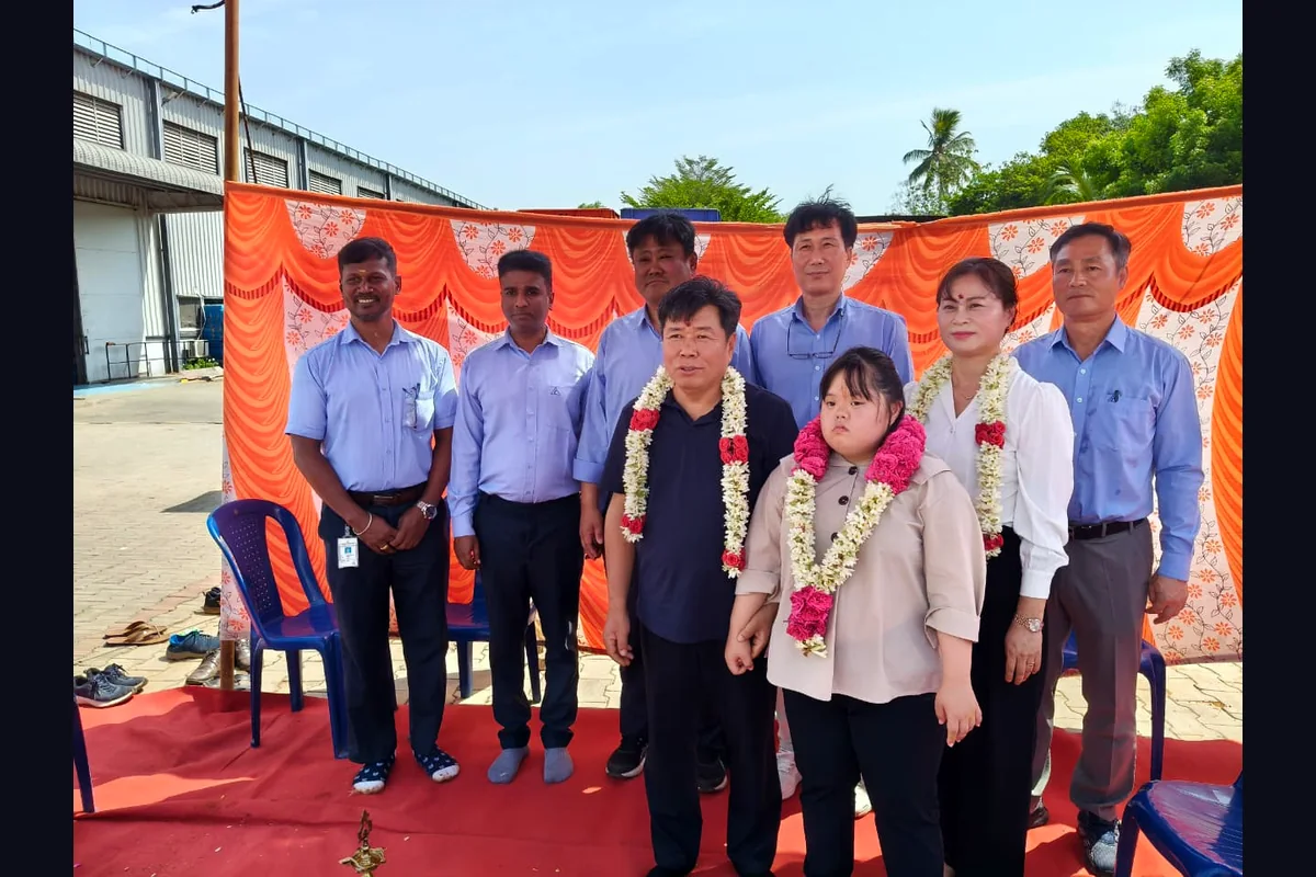 Management team at the Wire Harness plant inauguration